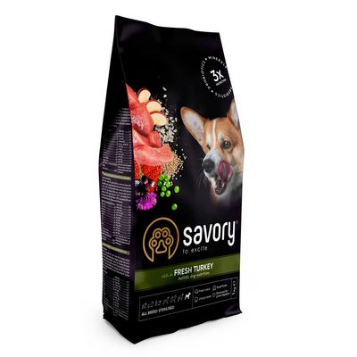 Savory Trockenfutter für sterilisierte Hunde mit Pute