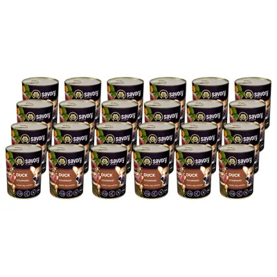 Savory Nassfutter für Hunde mit Ente