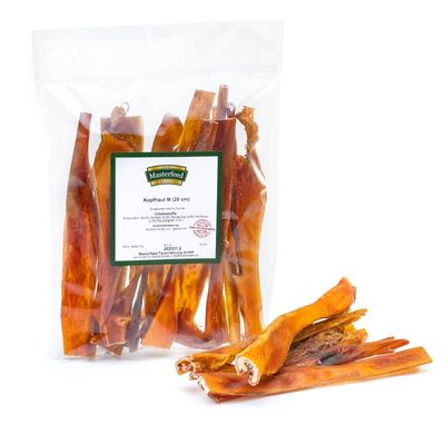 Masterfeed Bâtonnets de peau de tête de bœuf (20 cm)