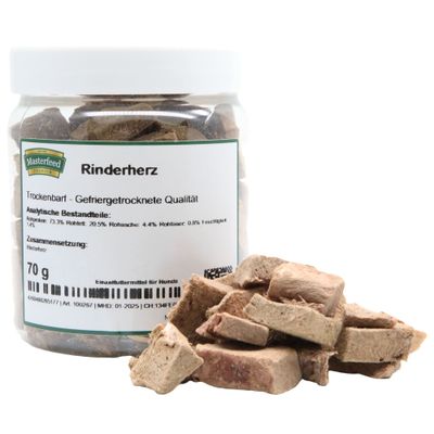 Masterfeed Rinderherz-Stücke (Trockenbarf)