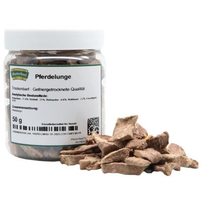 Masterfeed Pferdelunge-Würfel (Trockenbarf)
