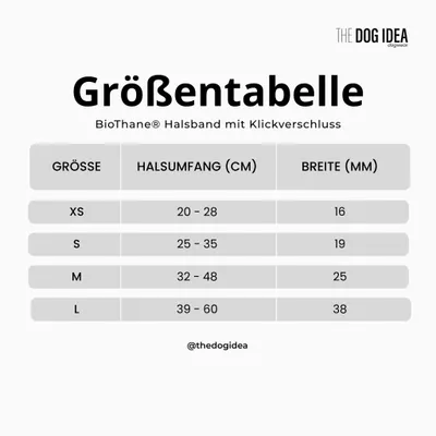 THE DOG IDEA BioThane® Halsband Bordeaux