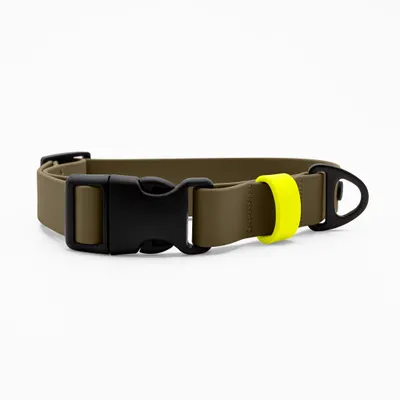 THE DOG IDEA BioThane® Halsband Khaki THE DOG IDEA BioThane® Halsband Khaki