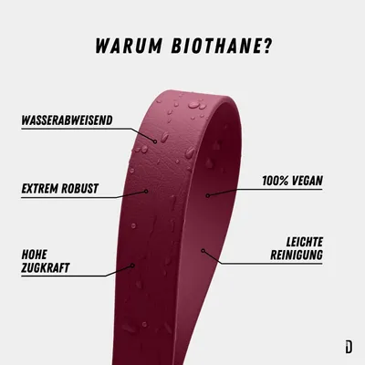 THE DOG IDEA BioThane® Hundeleine Bordeaux