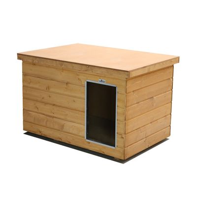 SAUERLAND Hundehütte Lassie, isoliert, Eingang Längsseite