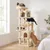 FEANDREA Arbre à chat haut avec niche et griffoir pour gros chat FEANDREA Arbre à chat haut avec niche et griffoir pour gros chat