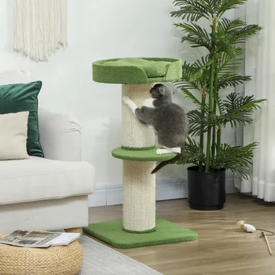 PawHut - arbre à chat griffoir panier observation