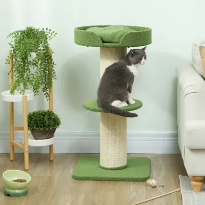 PawHut - arbre à chat griffoir panier observation