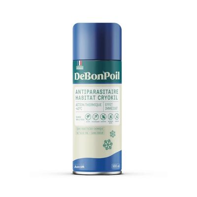 DE BON POIL - Aérosol Antiparasitaire Habitat CRYOKIL DEBONPOIL -40°C