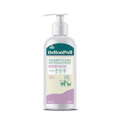 DE BON POIL - Shampooing 2 en 1 Antiparasitaire Chien Chat DeBonPoil 250 ml