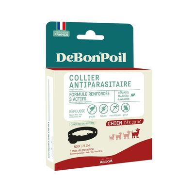 DE BON POIL - Collier Antiparasitaire Chien DEBONPOIL Jusqu'à 3 Mois