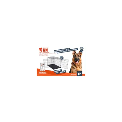 Mon Ami Luki - Cage en métal avec plateau pour transport chien Mon Ami Luki - Cage en métal avec plateau pour transport chien