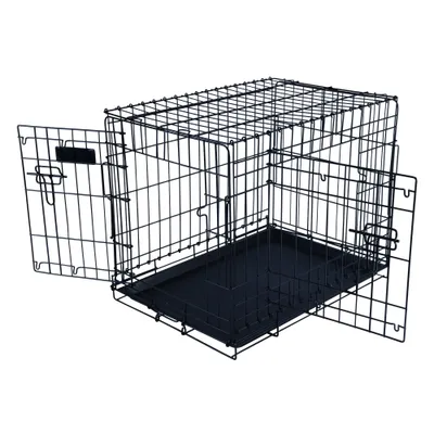 Mon Ami Luki - Cage en métal avec plateau pour transport chien Mon Ami Luki - Cage en métal avec plateau pour transport chien