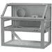 PawHut - Cage hamster 3 niveaux rampes roue bascule cabane H.76cm