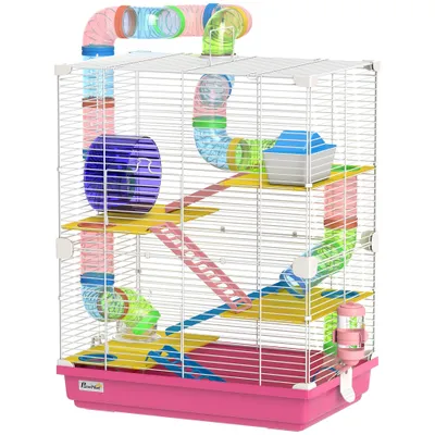 PawHut - Cage hamster rongeur 4 étages nombreux accessoires PawHut - Cage hamster rongeur 4 étages nombreux accessoires