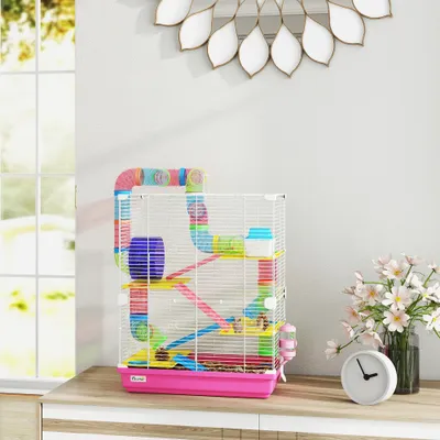 PawHut - Cage hamster rongeur 4 étages nombreux accessoires PawHut - Cage hamster rongeur 4 étages nombreux accessoires