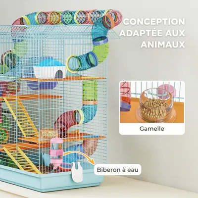 PawHut - Barrière pliable modulable 10 panneaux double verrouillage-blanc PawHut - Barrière pliable modulable 10 panneaux double verrouillage-blanc