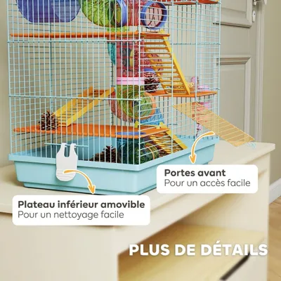 PawHut - Barrière pliable modulable 10 panneaux double verrouillage-blanc PawHut - Barrière pliable modulable 10 panneaux double verrouillage-blanc