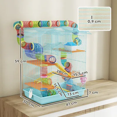 PawHut - Barrière pliable modulable 10 panneaux double verrouillage-blanc