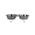 DOUBLE GAMELLE INOX - SUPPORT INOX POUR LE CONFORT DE VOTRE COMPAGNON DOUBLE GAMELLE INOX - SUPPORT INOX POUR LE CONFORT DE VOTRE COMPAGNON
