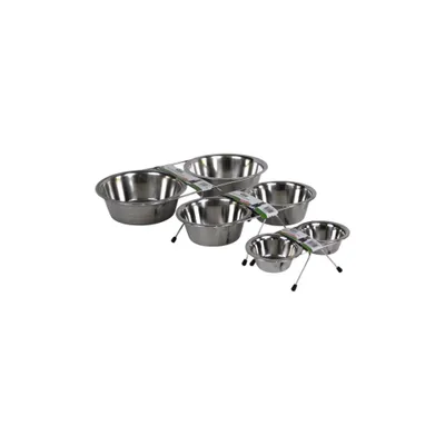 DOUBLE GAMELLE INOX - SUPPORT INOX POUR LE CONFORT DE VOTRE COMPAGNON DOUBLE GAMELLE INOX - SUPPORT INOX POUR LE CONFORT DE VOTRE COMPAGNON