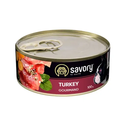 Savory Nassfutter für Hunde mit Pute