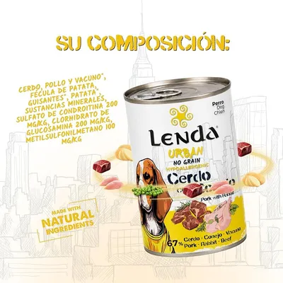 Lenda Urban Comida Húmeda para Perros Cerdo con Conejo Lenda Urban Comida Húmeda para Perros Cerdo con Conejo
