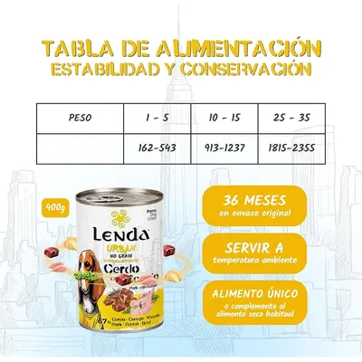 Lenda Urban Comida Húmeda para Perros Cerdo con Conejo Lenda Urban Comida Húmeda para Perros Cerdo con Conejo