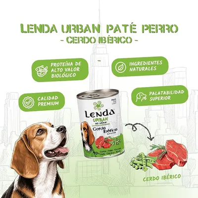 Lenda Urban Comida Húmeda para Perros Cerdo Ibérico