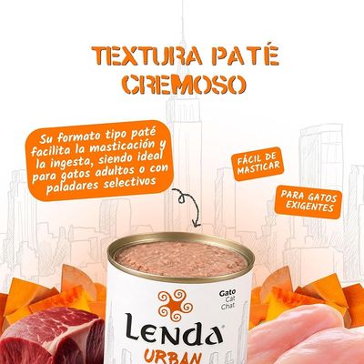Lenda Urban Comida Húmeda para Gatos Pollo con Calabaza