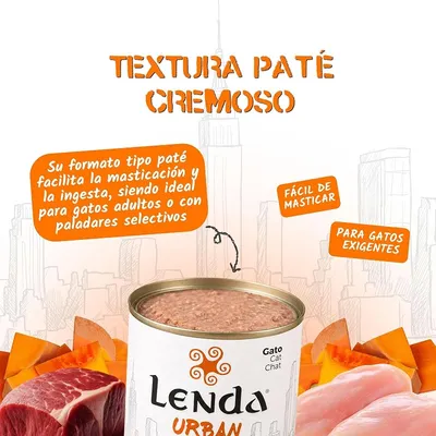 Lenda Urban Comida Húmeda para Gatos Pollo con Calabaza