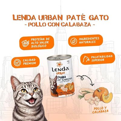 Lenda Urban Comida Húmeda para Gatos Pollo con Calabaza