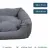 SunnyDogs Hundebett grau mit Wendekissen SunnyDogs Hundebett grau mit Wendekissen