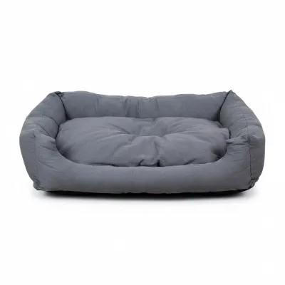 SunnyDogs Hundebett grau mit Wendekissen