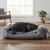SunnyDogs Hundebett grau mit Wendekissen SunnyDogs Hundebett grau mit Wendekissen