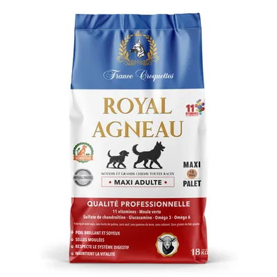 ROYAL AGNEAU - Croquettes Chien - Maxi Adulte ROYAL AGNEAU - Croquettes Chien - Maxi Adulte