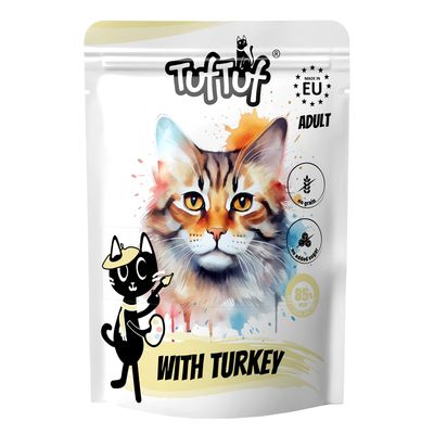 TufTuf Nassfutter für Katzen – Fleischpastete Beutel 100 g