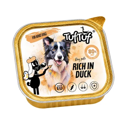 TufTuf Nassfutter für Hunde – Pastete Schale 300 g TufTuf Nassfutter für Hunde – Pastete Schale 300 g