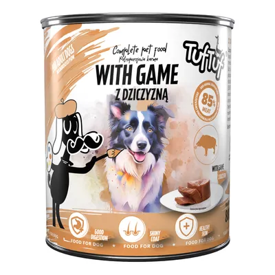 TufTuf Nassfutter für Hunde – Fleischpastete Dose 800 g TufTuf Nassfutter für Hunde – Fleischpastete Dose 800 g