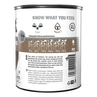 BULT Nassfutter für Hunde – Alleinfuttermittel Dose 800 g