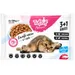 TufTuf Nassfutter für Katzen – Mix Beutel 4 x 100 g 3+1 Gratis