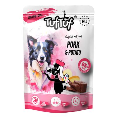 TufTuf Nassfutter für Hunde – Fleischpastete Beutel 100 g