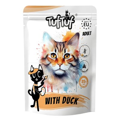TufTuf Nassfutter für Katzen – Fleischpastete Beutel 100 g