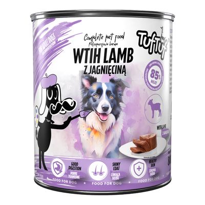 TufTuf Nassfutter für Hunde – Fleischpastete Dose 800 g