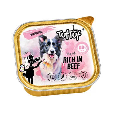 TufTuf Nassfutter für Hunde – Pastete Schale 300 g TufTuf Nassfutter für Hunde – Pastete Schale 300 g