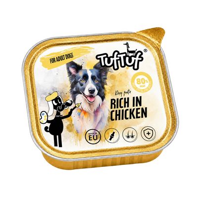 TufTuf Nassfutter für Hunde – Pastete Schale 300 g