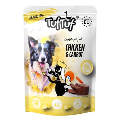 TufTuf Nassfutter für Hunde – Fleischpastete Beutel 100 g