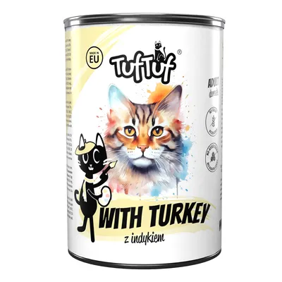 TufTuf Nassfutter für Katzen – Fleischpastete Dose 400 g TufTuf Nassfutter für Katzen – Fleischpastete Dose 400 g