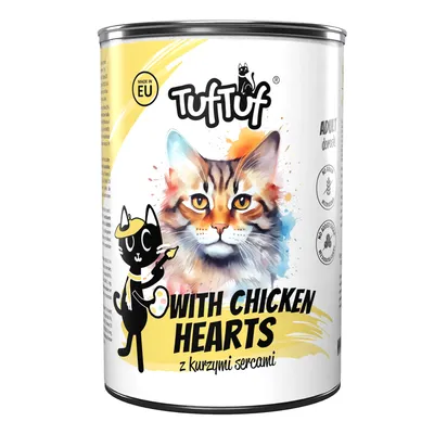 TufTuf Nassfutter für Katzen – Fleischpastete Dose 400 g TufTuf Nassfutter für Katzen – Fleischpastete Dose 400 g