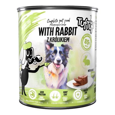 TufTuf Nassfutter für Hunde – Fleischpastete Dose 800 g